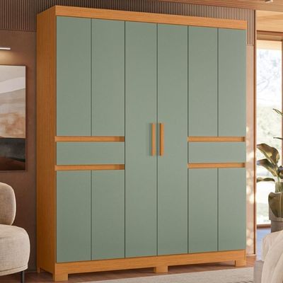 Armário De Quarto E Prateleiras 10 Portas Cinamomo