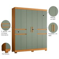 Armário De Quarto E Prateleiras 10 Portas Cinamomo