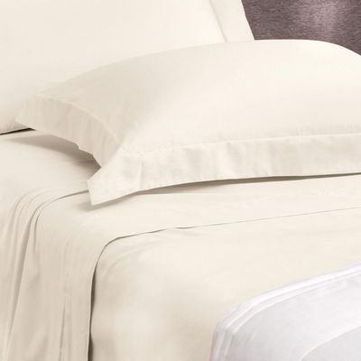 Jogo De Cama Casal 4 Peças Altenburg Algodão Lux 200 Fios Bege Delavé