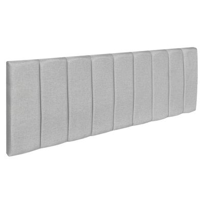 Cabeceira Painel Queen 1,60m Holanda Linho - Pallazio Cor Cinza