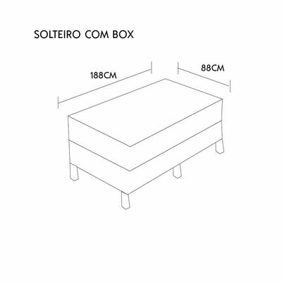 Colchão Natural Gel Articulado Marrom 20cm Opcionais Box E Kit Zen Medida Solteiro 88x188cm