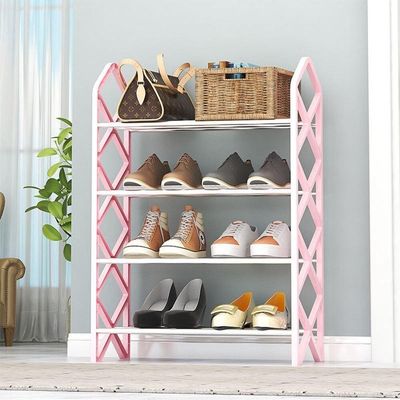 Sapateira 8 Pares Com 4 Prateleiras Organizador Para Sala E Quarto