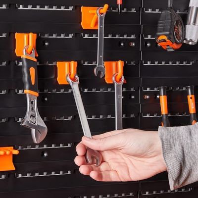 Gaveteiro Porta Ferramentas Modular Para Parede Com Prateleiras E 52 Peças