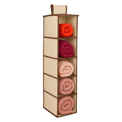 Sapateira Vertical Organizadora Com 5 Divisórias Para Guarda Roupa Closet E Armário
