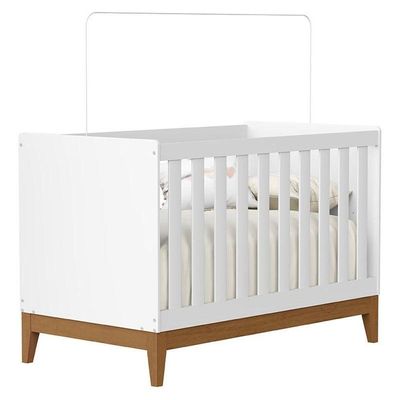 Berço Americano Flip Branco Reller Guarda Roupa Casal Americano 6 Portas Branco Colchão Ortobom Henn