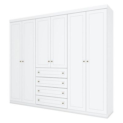 Berço Americano Flip Branco Reller Guarda Roupa Casal Americano 6 Portas Branco Colchão Ortobom Henn