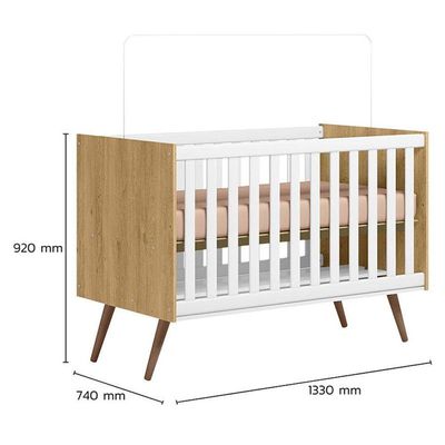 Berço Americano Q Encanto 3820 Retrô Freijó Toq Branco   Qmovi Cômoda Americano Branco Hp Henn