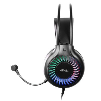 Fone de Ouvido Headset Gamer Vinik Hurricane USB - LED Rainbow - VKHSGHCN