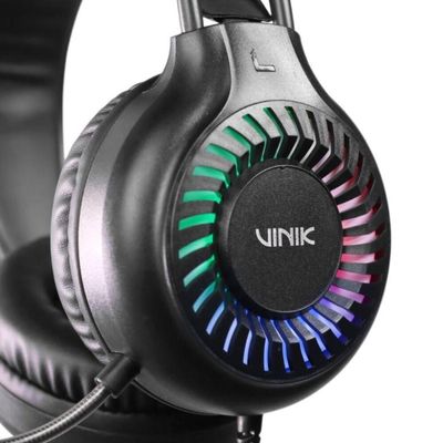 Fone de Ouvido Headset Gamer Vinik Hurricane USB - LED Rainbow - VKHSGHCN