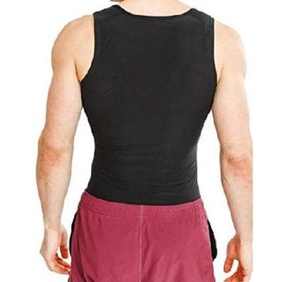 Cinta Regata Masculina Queima Gorduras Barriga Camiseta Tamanho:L/XL