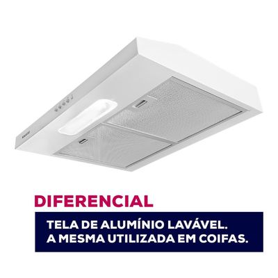 Depurador de Ar 60cm Slim DI61 3 Velocidades Suggar Branco / 220v