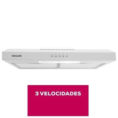 Depurador de Ar 60cm Slim DI61 3 Velocidades Suggar Branco / 110v