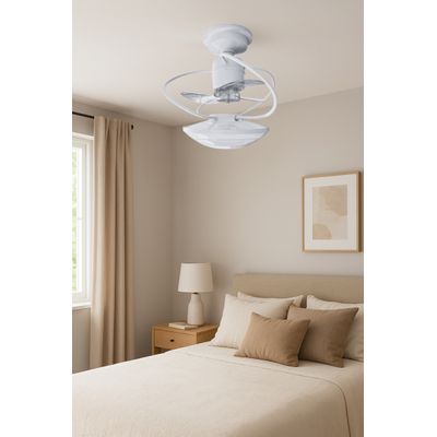 Ventilador de Teto Treviso Branco Bali Control Remoto Bivolt