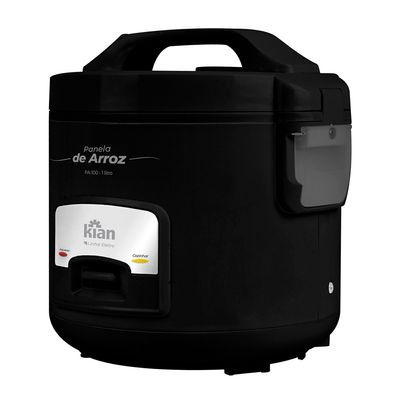 Panela de Arroz Elétrica 5 Xícaras PA100 Kian Preta 127V