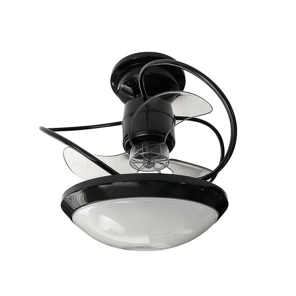 Ventilador de Teto Treviso Preto Bali Chave Parede Bivolt