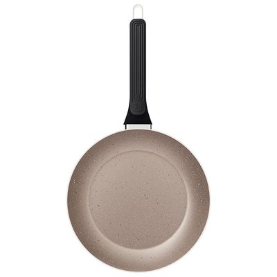 Frigideira Tramontina Milazzo 28cm Alumínio Antiaderente Starflon Max Soft-touch Amêndoa
