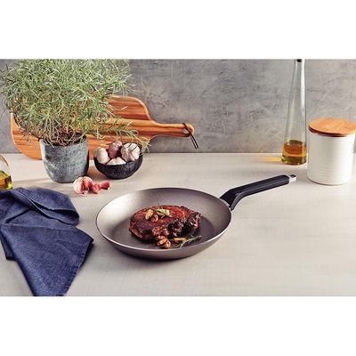 Frigideira Tramontina Milazzo 28cm Alumínio Antiaderente Starflon Max Soft-touch Amêndoa