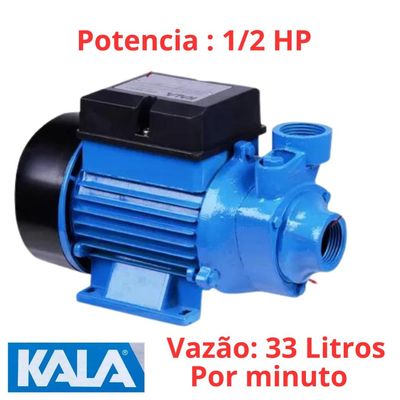 Bomba Periférica 1/2 Hp 127v Kala Sistema Antitrava Cor Azul Azul / 127V
