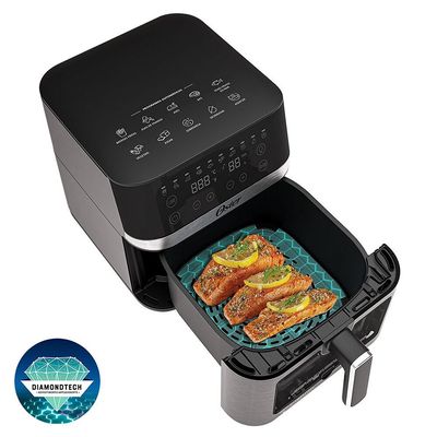 Fritadeira Sem Óleo CKSTAF60WDDF 6 Litros Diamond Tech Visor Transparente Oster Preto / 110V