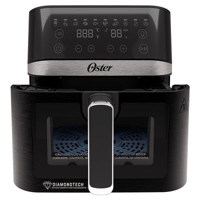 Fritadeira Sem Óleo CKSTAF60WDDF 6 Litros Diamond Tech Visor Transparente Oster Preto / 110V