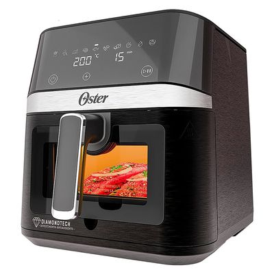 Fritadeira Sem Óleo CKSTAF60WDDF 6 Litros Diamond Tech Visor Transparente Oster Preto / 110V