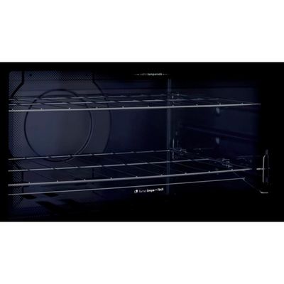Fogão Consul 5 Bocas CFS5VAR com Mesa de Vidro, Trempes de Ferro Fundido e Acendimento Automático Bivolt - Inox