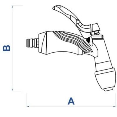 Hidropistola Tramontina para Engate Rápido - Metálica