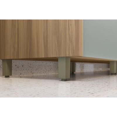 Gabinete Cozinha Modulado Balcão Rainha 1Porta 4Gavs 120cm Branca/Nature-Nesher