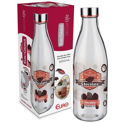 Garrafa para Leite Euro Premium Quality Chocolate  950ml