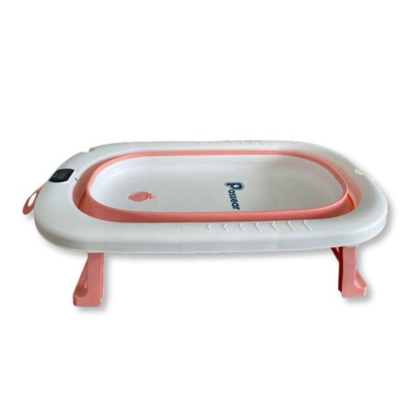 BANHEIRA DOBRAVEL COM TERMOMETRO SPLASH ROSA - PASSEAR BABY