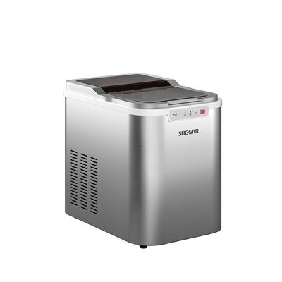 Máquina de Gelo Suggar 15kg Gelo Rápido + Bandeja Coletora e Pá 120W MG15 Prata / 110v