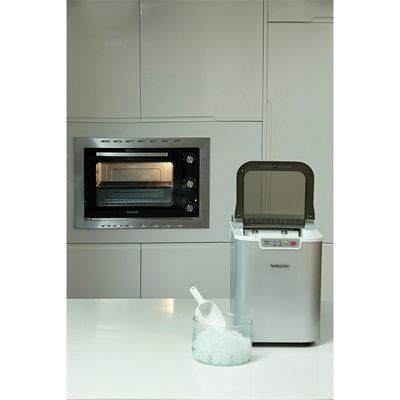 Máquina de Gelo Suggar 15kg Gelo Rápido + Bandeja Coletora e Pá 120W MG15 Prata / 110v