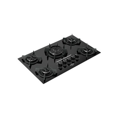 Cooktop 5 Bocas Mesa de Vidro e Tripla Chama Itaplus Preto / Bivolt