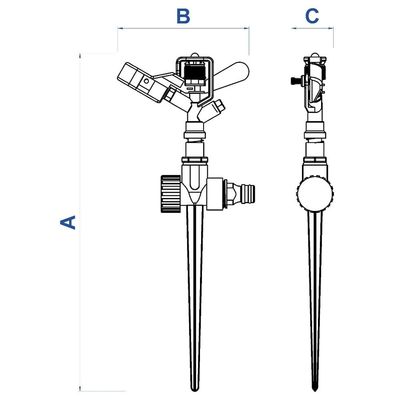 Aspersor de Impulso para Engate Rápido Tramontina