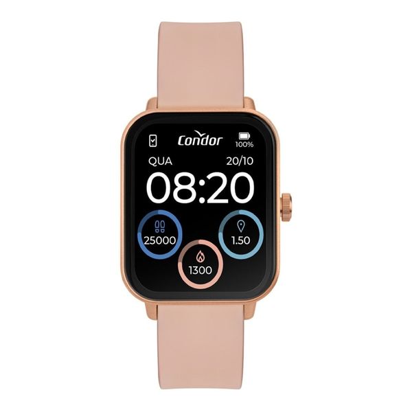 Relógio Smartwatch Inteligente Condor Feminino Chamadas Bluetooth Rosa