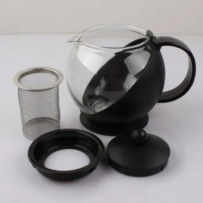 Bule De Vidro Com Infusor Inox 750ml Chaleira Pra Chá E Café