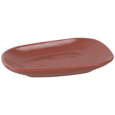 Prato Oval L’Hermitage Sumatra em Cerâmica 12 x 21,40 cm - Vermelho