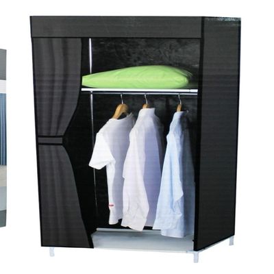 Guarda-roupa Portátil Dobrável Com Prateleiras E Cabideiro Organize Com Praticidade Vermelho