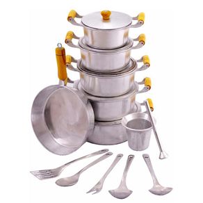 Jogo Panelas Grossas Alumínio Batido Fundido Completo 12Pçs Com Tampas Grossas Menor preço em Jogo Panelas Grossas Alumínio Batido Fundido Completo 12Pçs Com Tampas Grossas