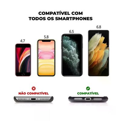 Cordão Phone Strap Flex - Rosa - Gshield