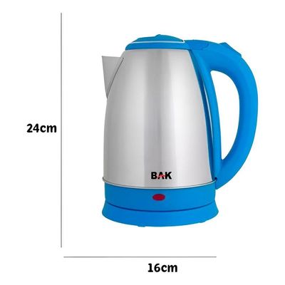 Chaleira Elétrica Aço Inox Jarra Bule 1100W 1,8l Portátil 110V Azul Claro
