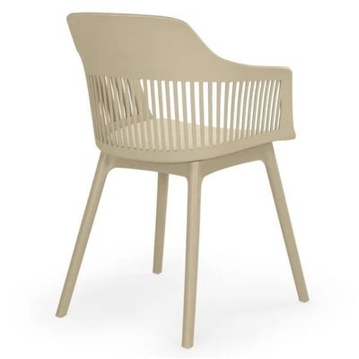 Mesa de Jantar Eiffel 100cm Preto + 4 Cadeiras Marcela Nude