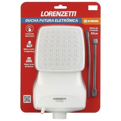 Ducha Futura Eletrônica Blindada 220 Volts 7500 Watts Branca 7531305 Lorenzetti Ducha Futura Bli