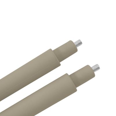 Kit 12 Cadeiras De Jantar Roma Prática Com Braços Para Sala E Cozinha - Branco/cinza Escuro