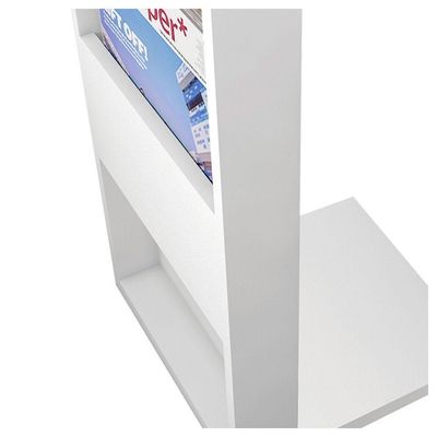 Mesa Apoio Lateral Book Sofá Ou Cama Caemmun Branco