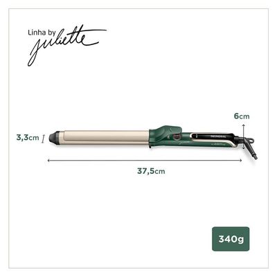 Modelador de Cachos Mondial by Juliette MC-Ju-02 com Cabo Giratório 220°C Bivolt - Verde Oliva