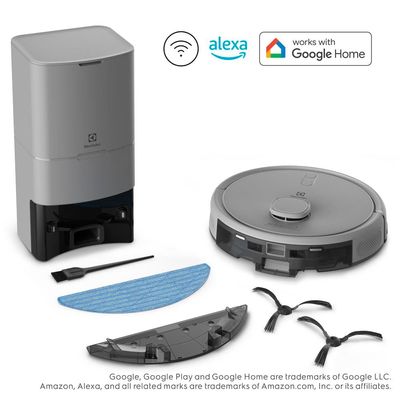 Aspirador Robô Electrolux Experience ERB80 Wi-Fi 150W Autonomia 1h40 Mapeamento Base Autolimpante Cinza cinza / 220