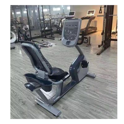 Bicicleta Ergométrica Resistência Magnética Horizontal Cinza