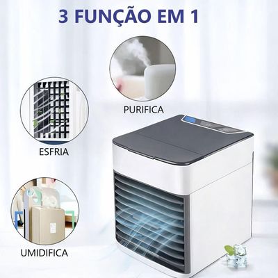 Mini Ar Condicionado Portátil Usb 500ml 3 Em 1 Climatizador