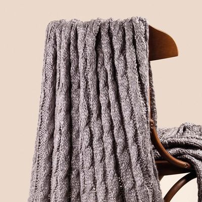 Manta Tricot Altenburg Haus Catarina Cinza